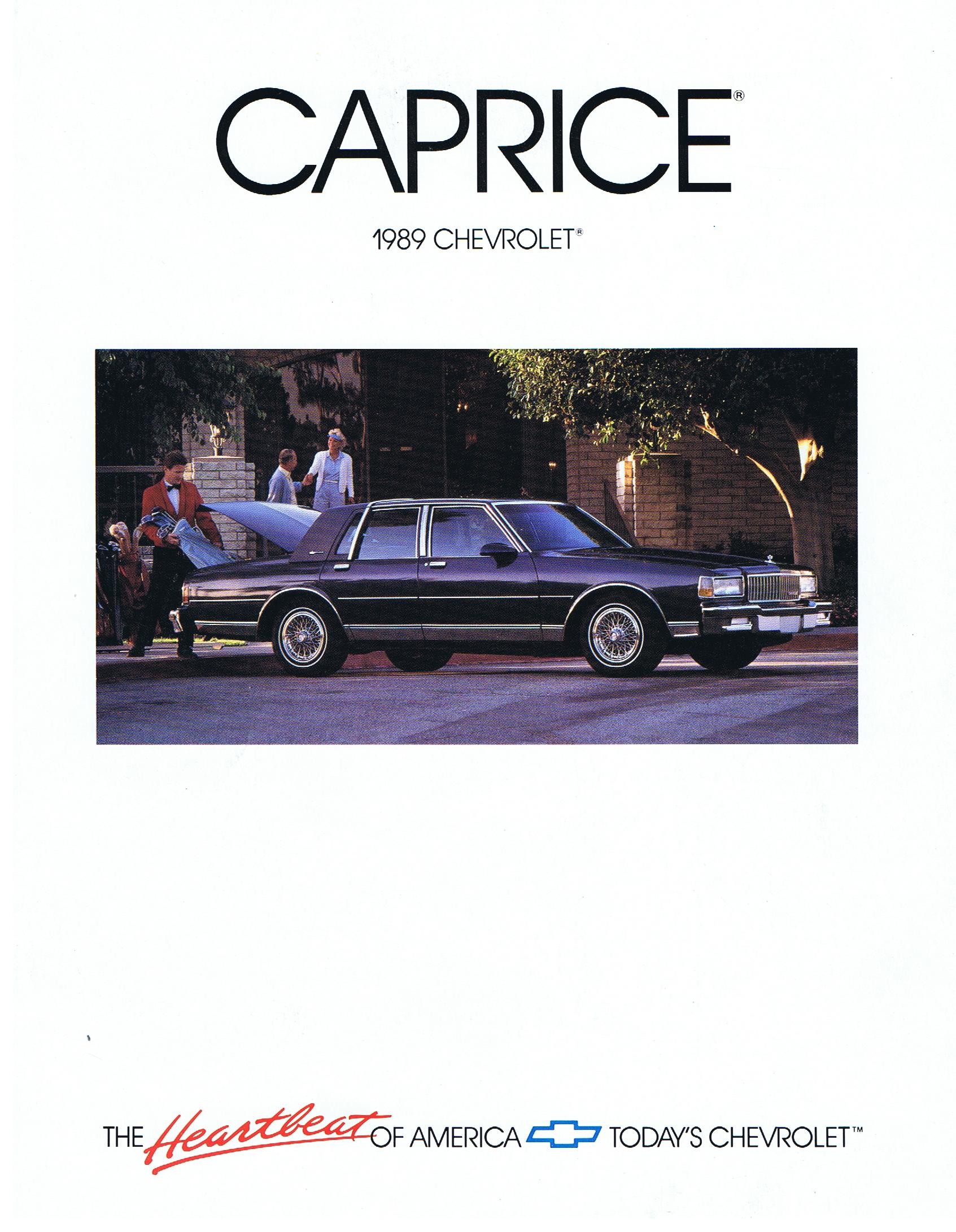 1989 Chevrolet Caprice Broschyr