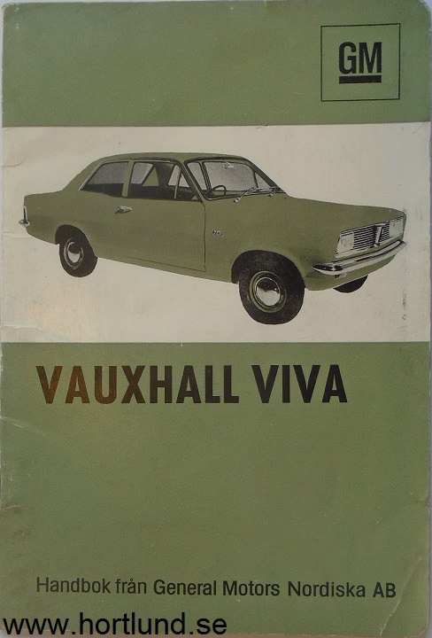 1967 Vauxhall Viva Handbok svensk