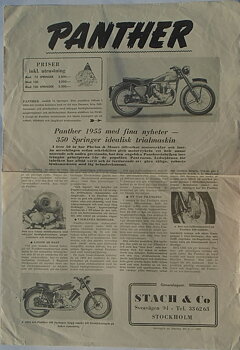 1955 Panther broschyr