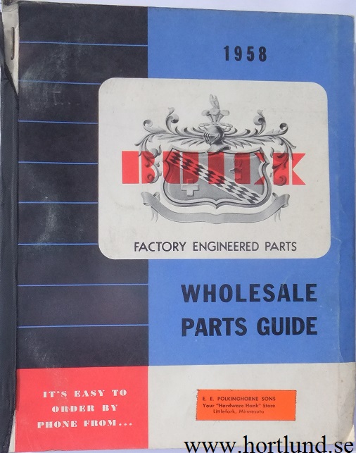 1957 Buick Wholesale Parts Guide
