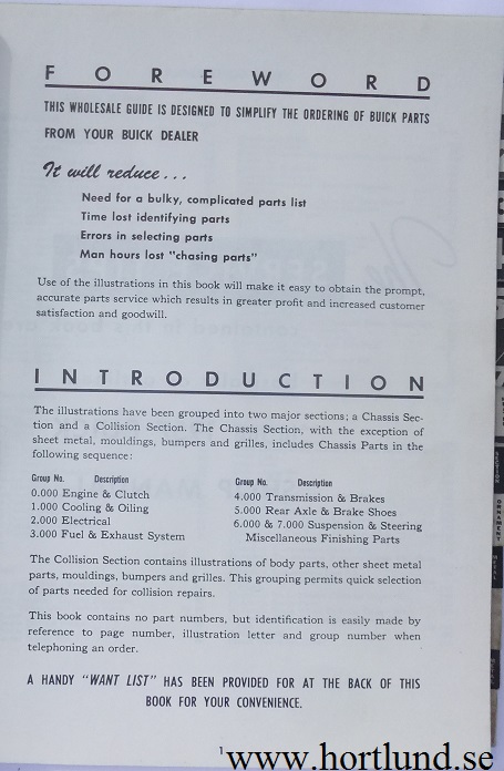 1957 Buick Wholesale Parts Guide - 2