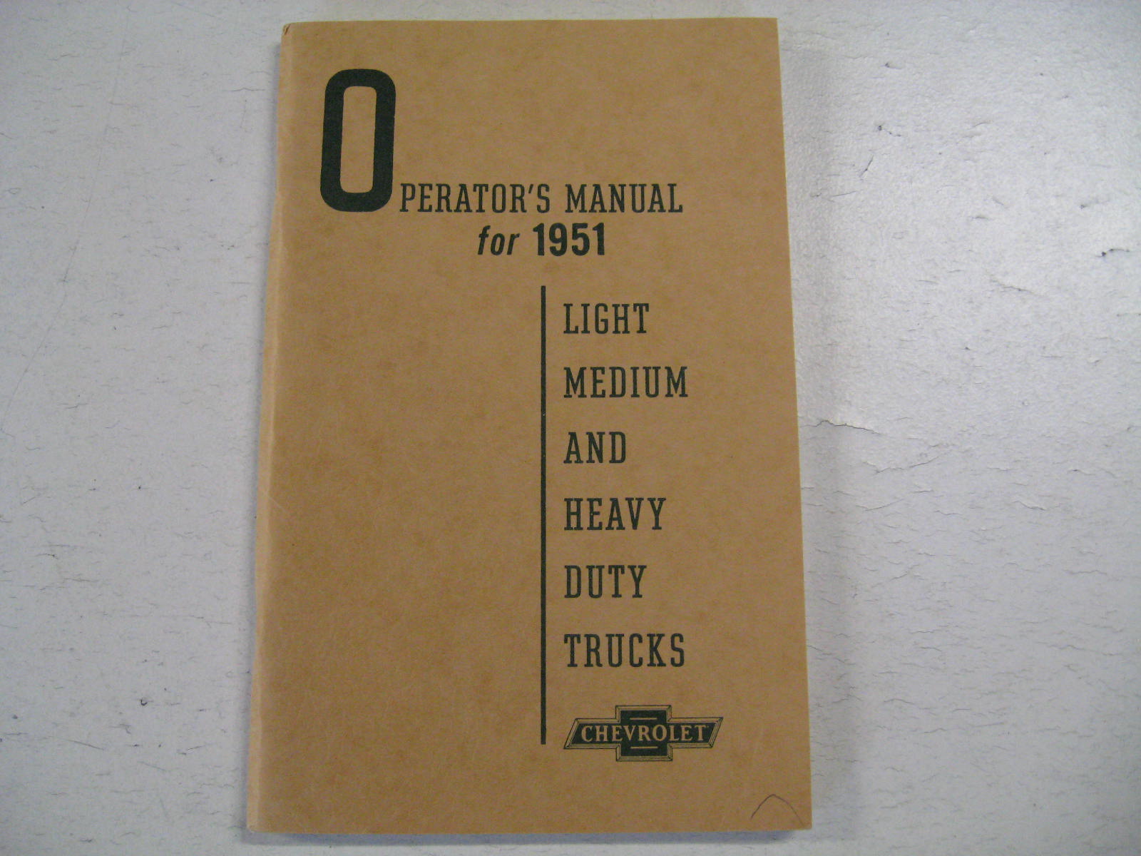 1951 Chevrolet Truck Operators Manual