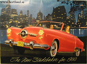1950 Studebaker stor broschyr