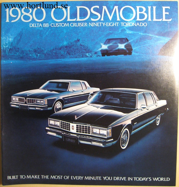 1980 Oldsmobile Toronado 98 Delta 88 Custom Cruiser stor Lyxbroschyr