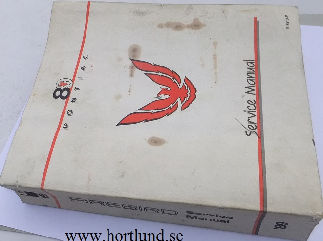 1989 Pontiac Firebird Service Manual
