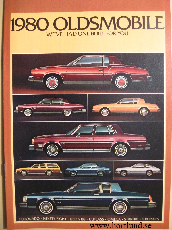 1980 Oldsmobile  alla modeller broschyr