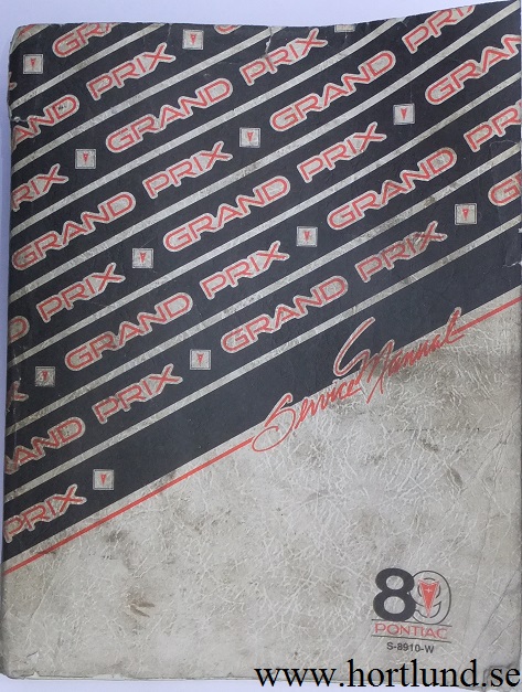 1989 Pontiac Grand Prix Service Manual