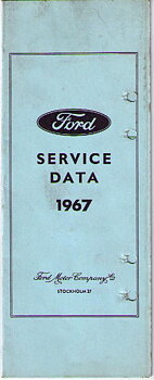 1967 Ford Service Data svensk