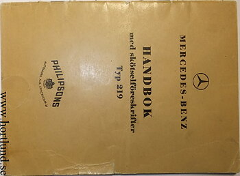 1956 Mercedes-Benz 219 Handbok