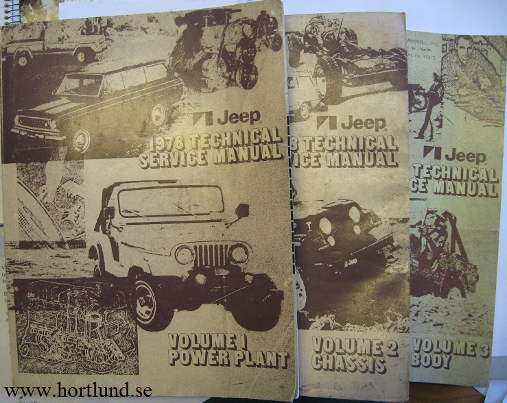 1978 Jeep Technical Service Manual set original