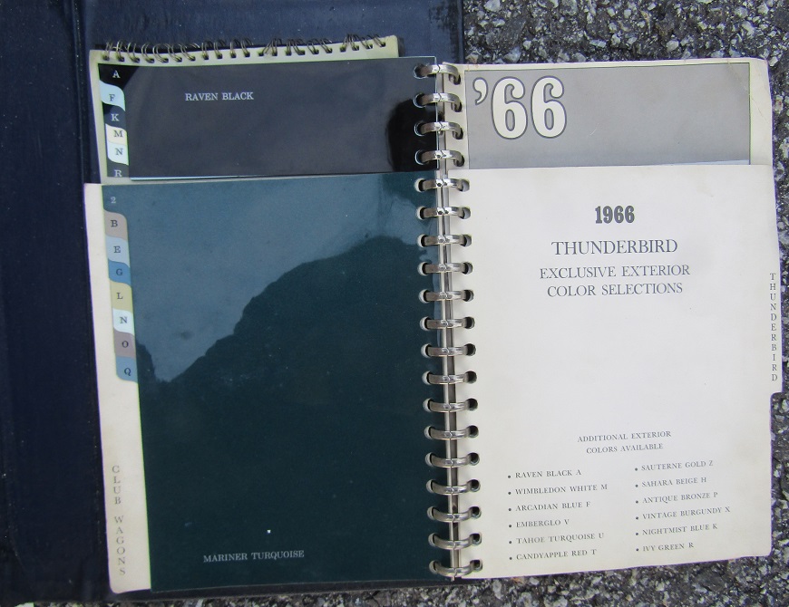 1966 Ford Dealer Album Colors & Trim Selections - 4