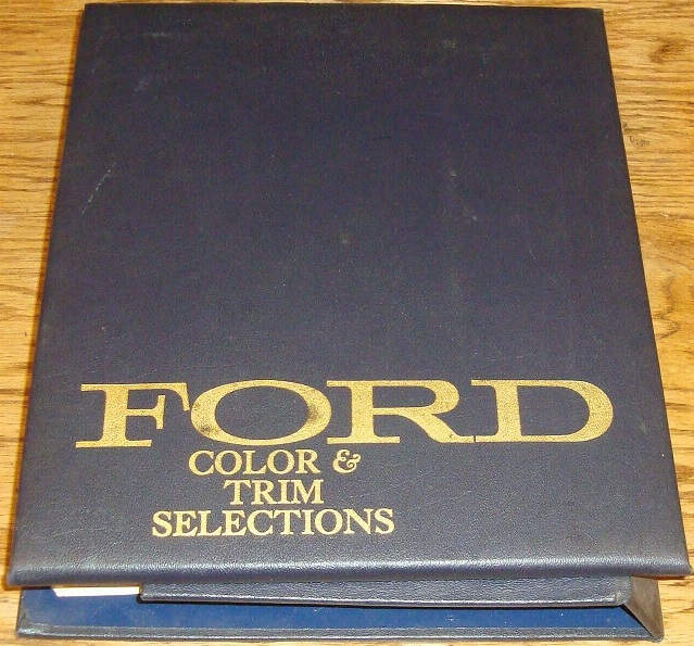 1966 Ford Dealer Album Colors & Trim Selections