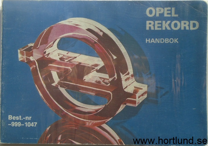 1980 Opel Rekord Handbok nov-79