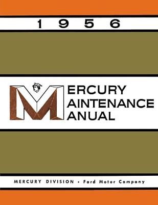 1956 Mercury Maintenance Manual