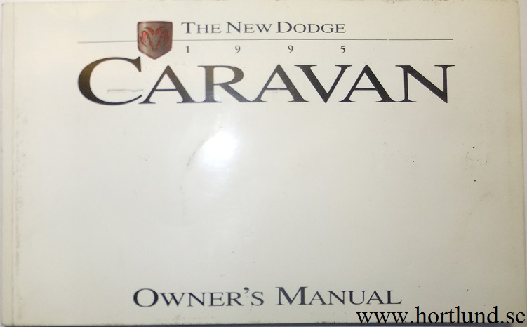 1995 Dodge Caravan Owner's Manual