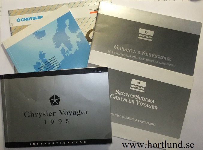 1995 Chrysler Voyager Instruktionsbok svensk