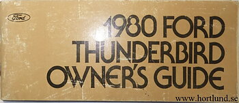 1980 Ford Thunderbird Owner's Manual