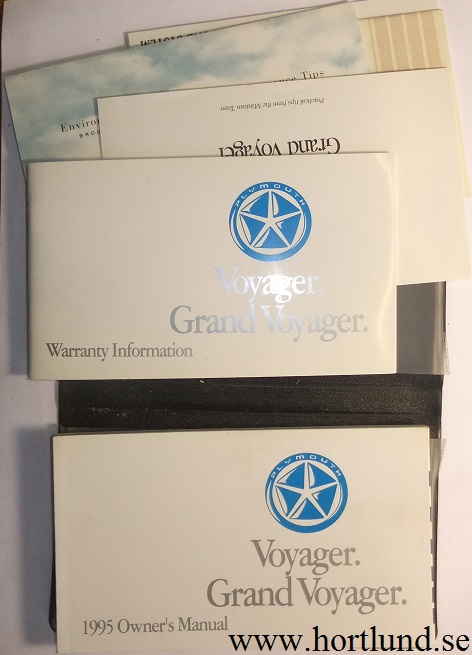 1995 Plymouth Voyager & Grand Voyager Owner's Manual