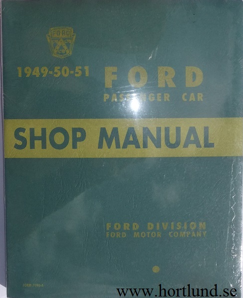1949-1951 Ford car Shop Manual
