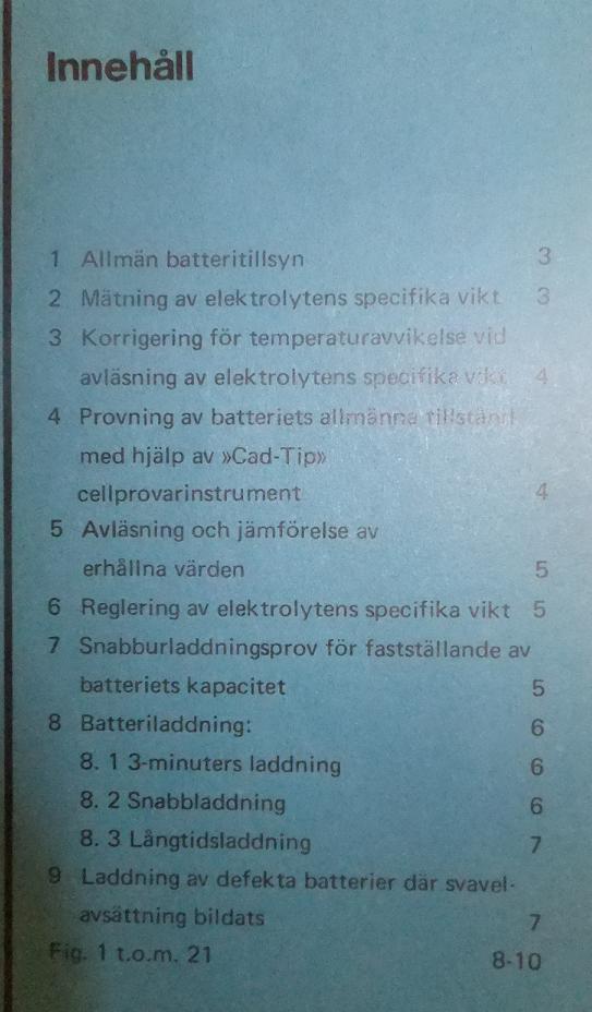 1968 Chrysler Verkstadshandbok batteri svensk original - 2