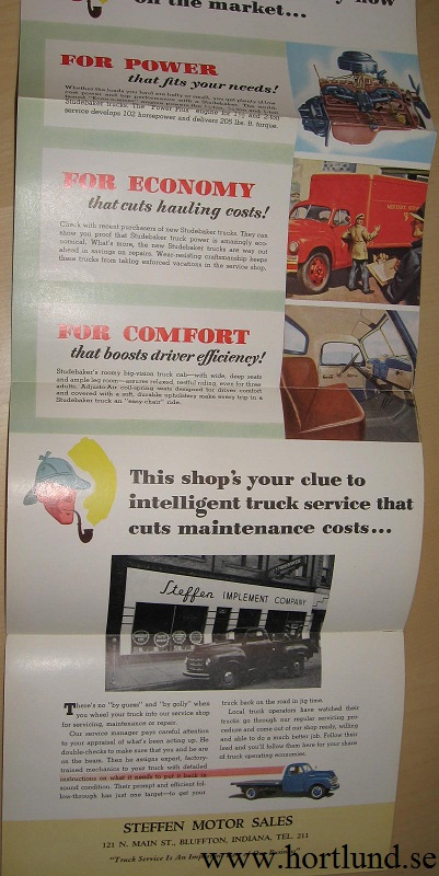 1950 Studebaker Truck broschyr "Here's your clue..." - 3