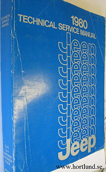 1980 Jeep Technical Service Manual original
