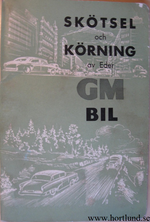 1959 GM Skötsel och körning av Eder GM Bil