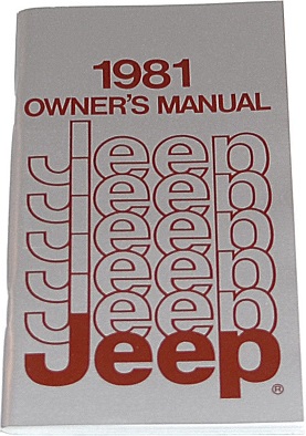 1981 Jeep Owner's Manual alla modeller