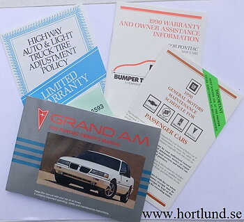 1990 Pontiac Grand Am Owners Manual