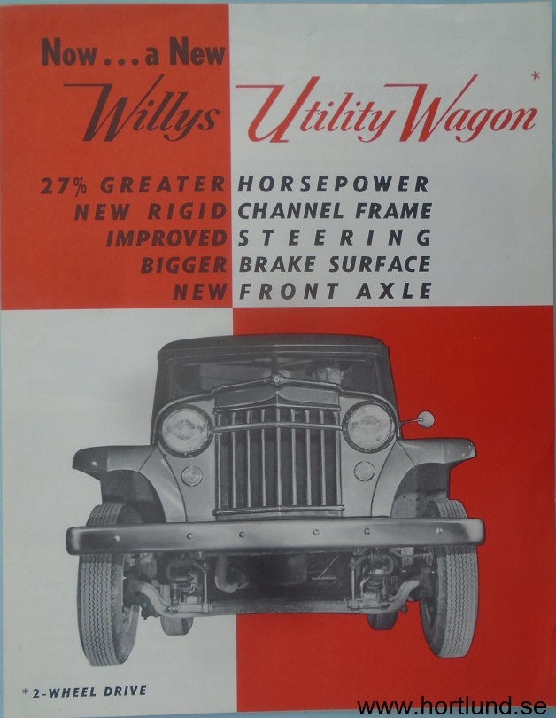 1958 Willys Utility Wagon broschyr