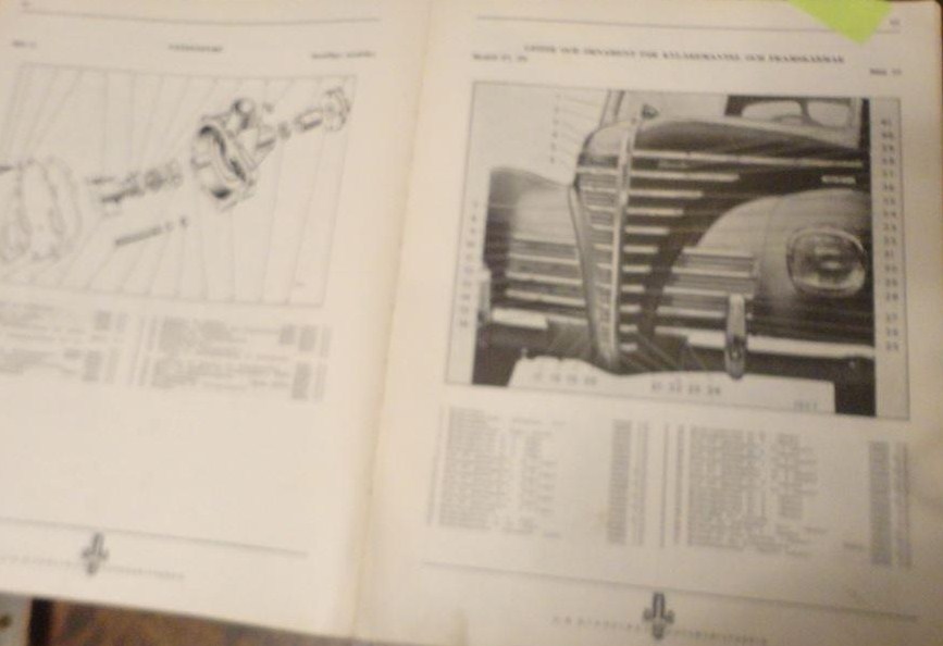 1934-1939 Plymouth Reservdelskatalog svensk - 2