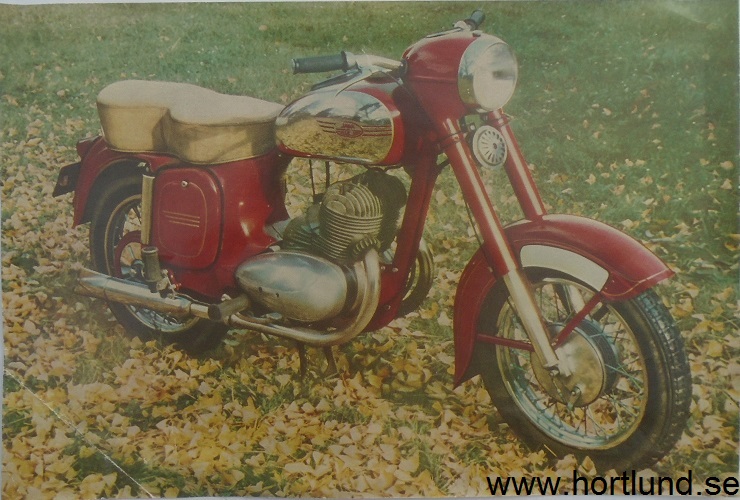 1955 Jawa 350 broschyr