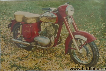 1955 Jawa 350 broschyr