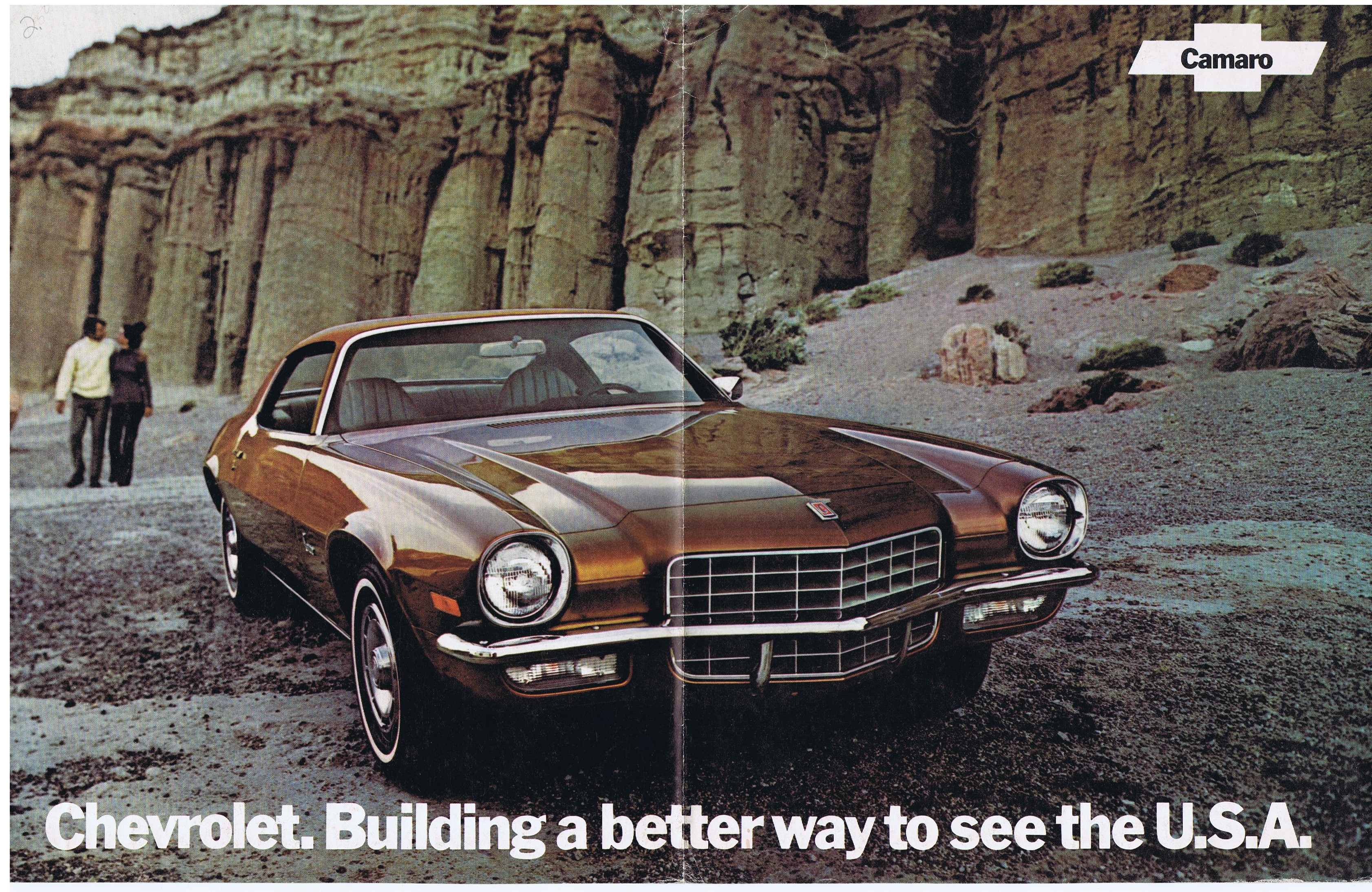 1972 Chevrolet Camaro Original Affisch med info på baksidan