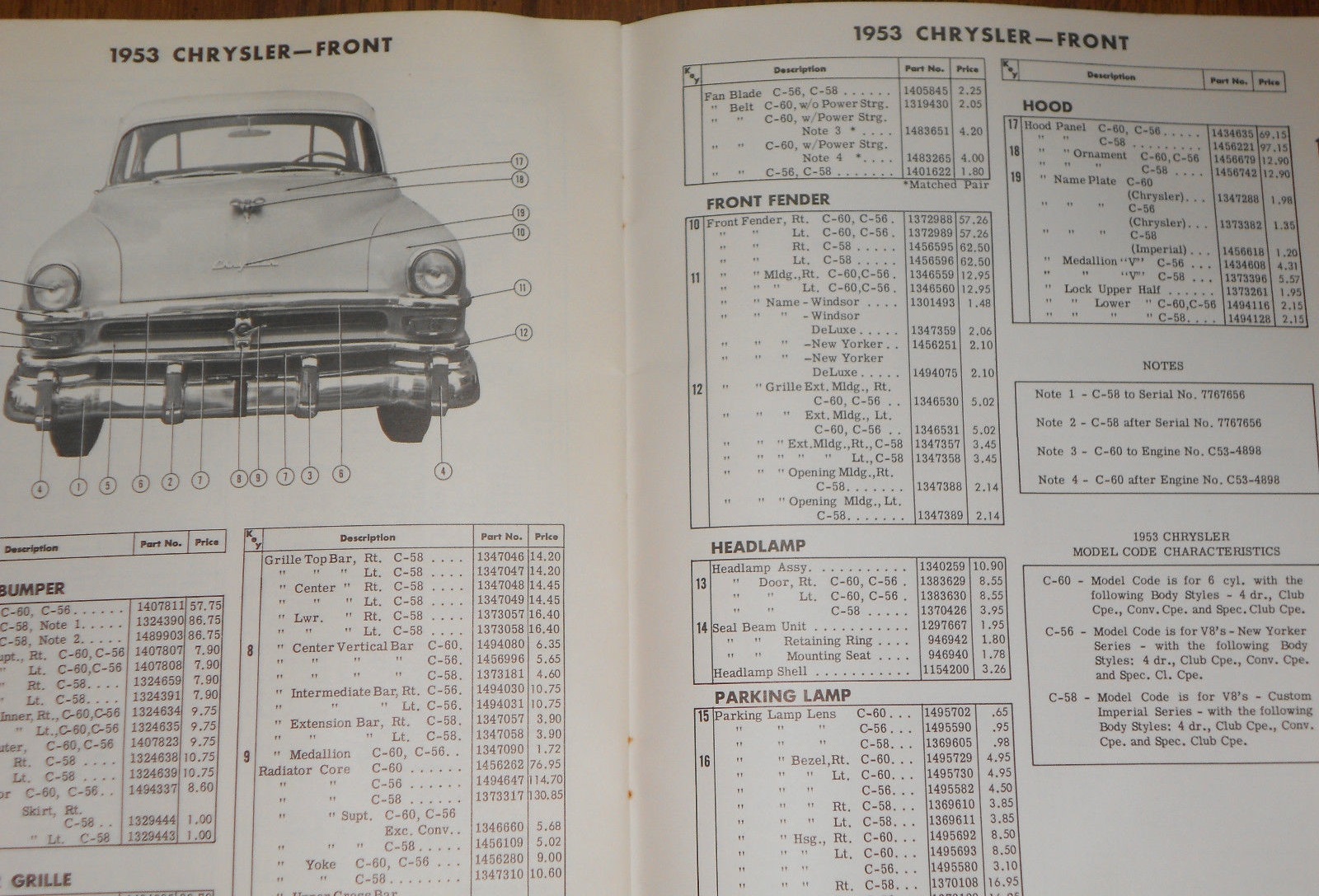1951 - 1955 Plymoyth Dodge De Soto Chrysler Body & Sheet Metal Parts Catalog - 5