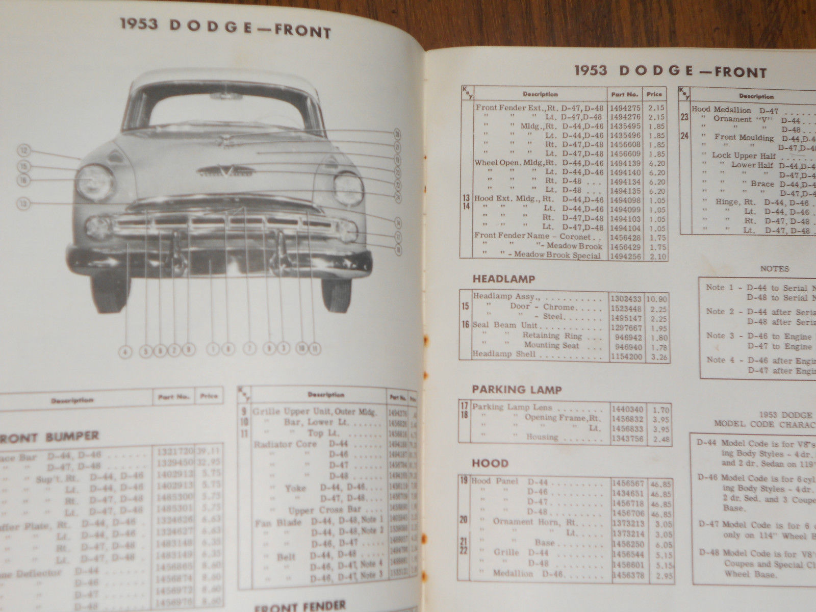 1951 - 1955 Plymoyth Dodge De Soto Chrysler Body & Sheet Metal Parts Catalog - 7