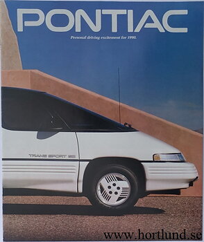 1990 Pontiac alla modeller broschyr