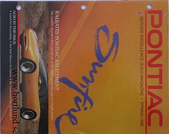 1990 Pontiac Service Excellence Guild Magazine, Spring 1990