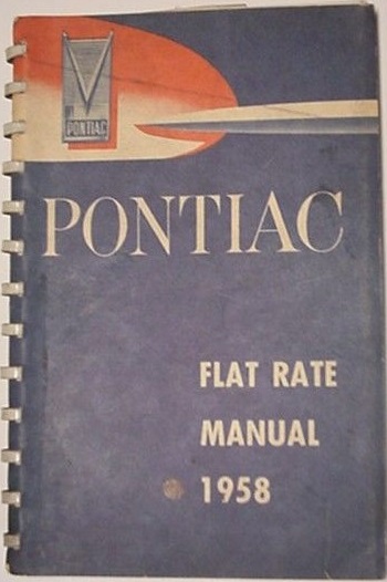 1958 Pontiac Flat Rate Manual