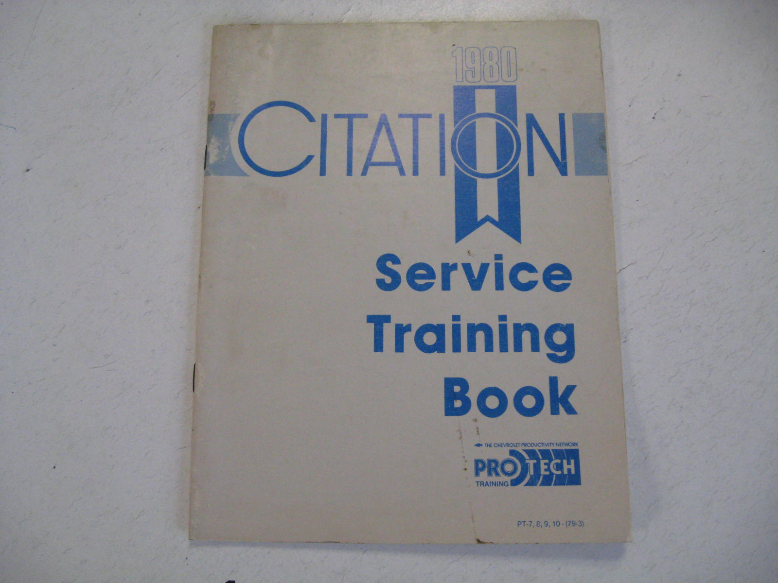 1980 Chevrolet Service Training Book Citation