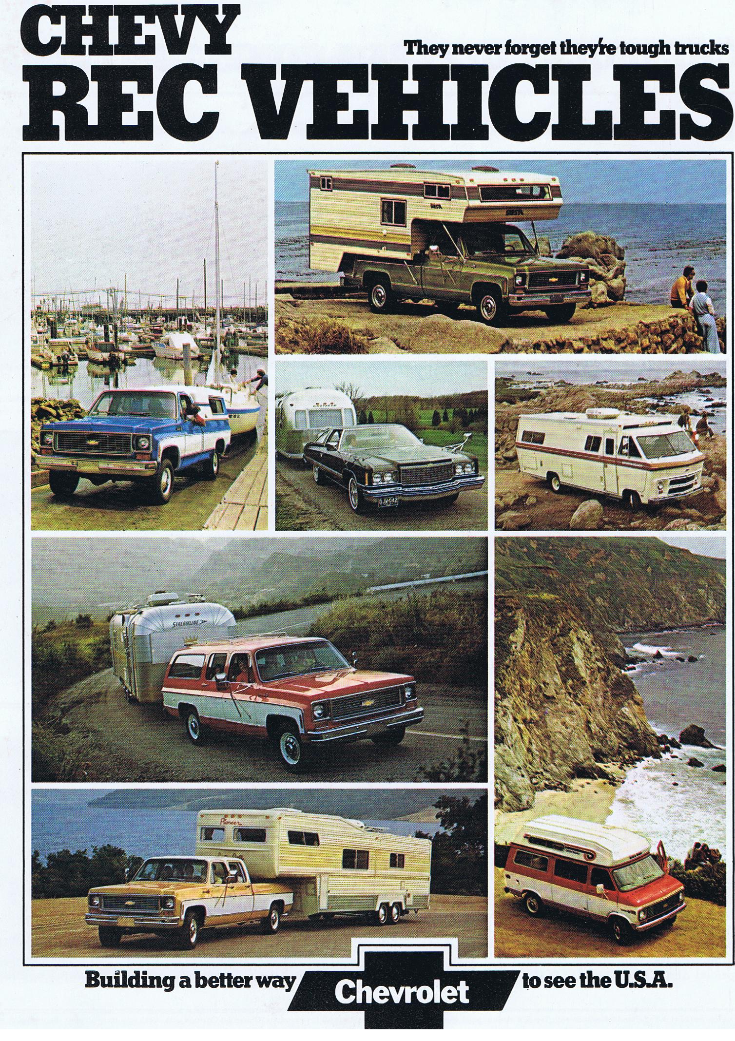 1973 Chevrolet Chevy Rec Vehicles Broschyr