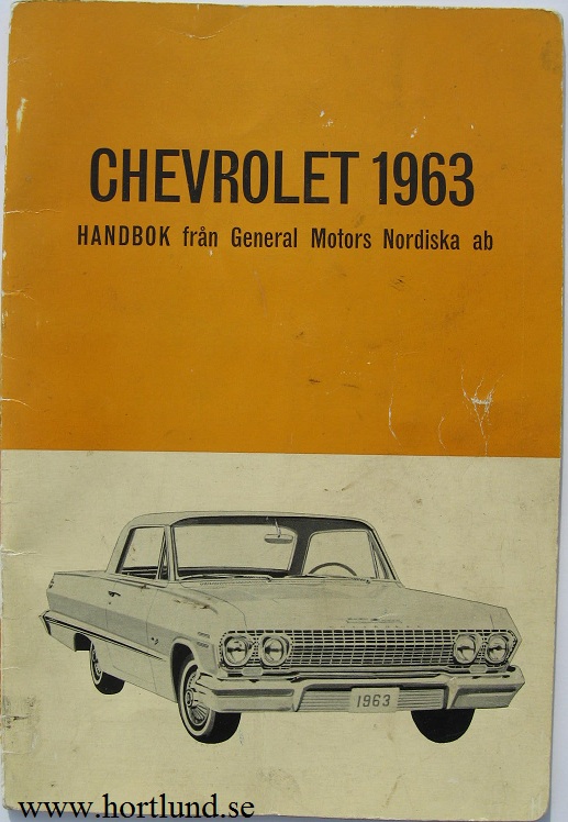 1963 Chevrolet Handbok svensk