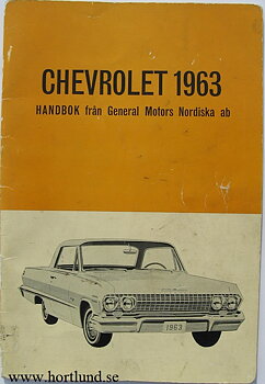 1963 Chevrolet Handbok svensk