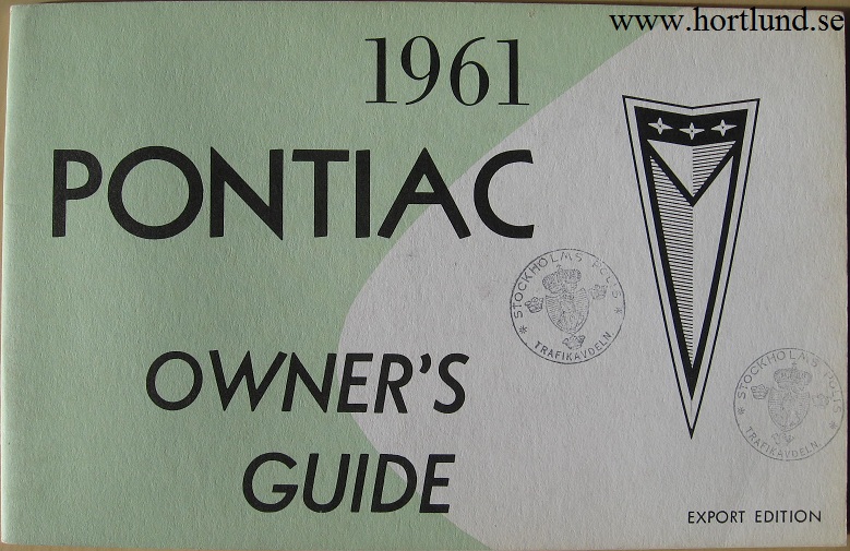 1961 Pontiac Owner's Guide Export Edition