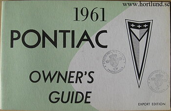 1961 Pontiac Owner's Guide Export Edition