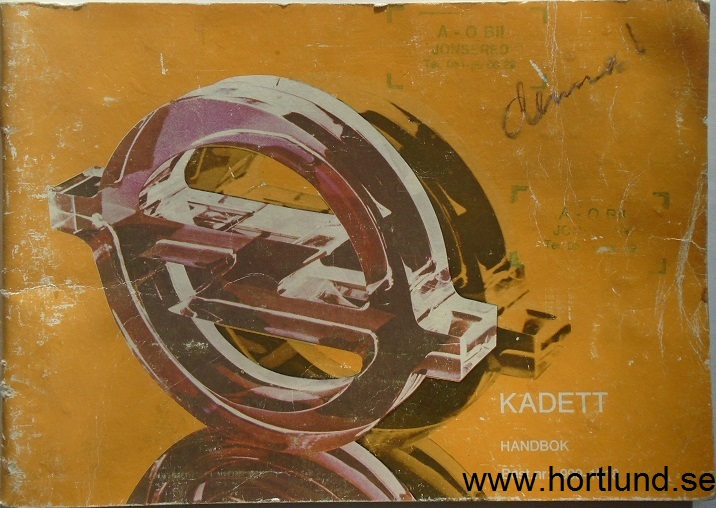 1983 Opel Kadett Handbok