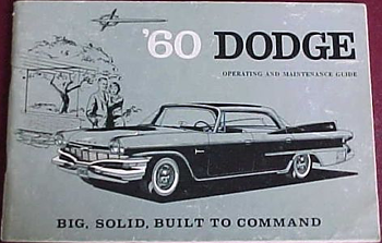 1960 Dodge Polara & Matador Owners Manual