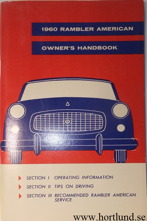 1960 Rambler American Owner's Manual