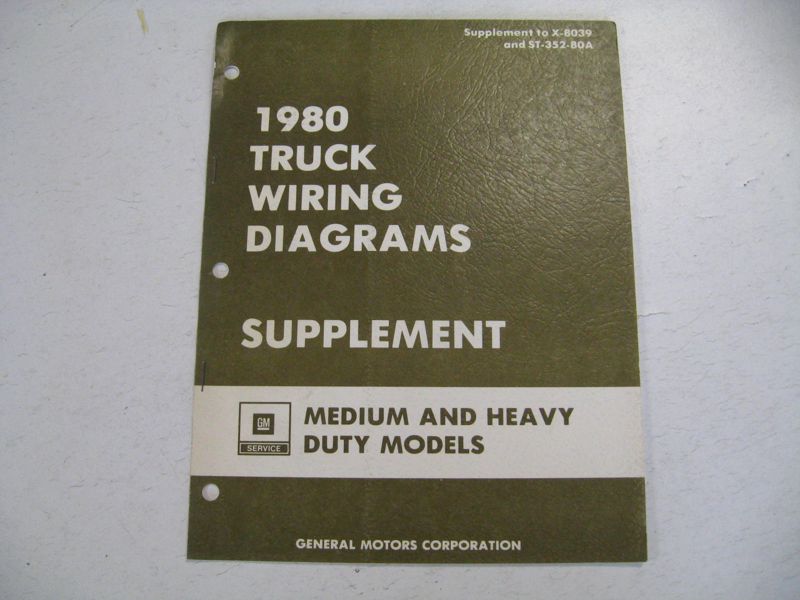 1980 Chevrolet Truck Wiring Diagrams Supplement Medium and Heavy Duty Models