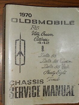 1970 Oldsmobile Chassis Service Manual original